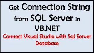 How to get connection string to SQL server in VB.NET