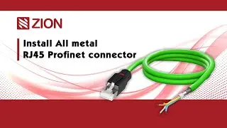 How to install All metal RJ45 Profinet connector