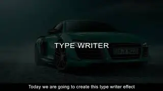 After effects tutorial : typewriter text effect | easy to learn