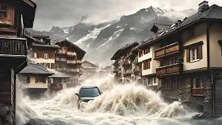 Horrific flood returns to Switzerland: Zermatt  engulfed by torrent of water