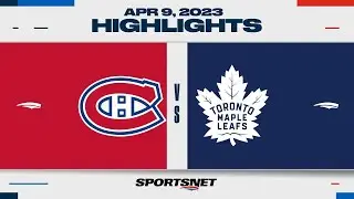 NHL Highlights | Canadiens vs. Maple Leafs - April 8, 2023