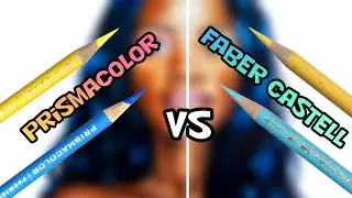 Prismacolor Premiere VS Faber Castell Polychromos // Which is better?? +Drawing demonstration