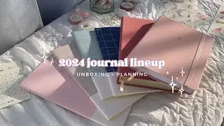 2024 journal lineup 🍡 unboxing my new journals & more