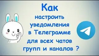 Как настроить уведомления в Телеграмме для всех чатов, групп и каналов? / (ПК и Моб. устройства)