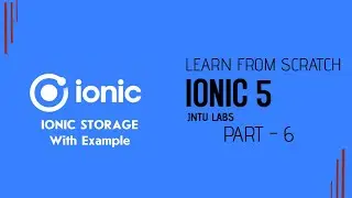 Ionic 5 Storage from ionic storage as service with example