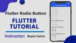 Flutter - 30 Radio Button | Introduction to Flutter Development Using Dart