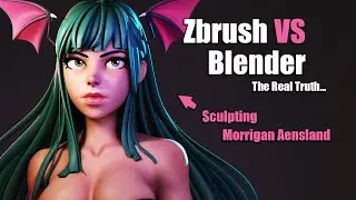 Blender VS Zbrush, The Real Truth | Sculpting Morrigan Aensland