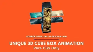 Create 3D Cube Box Animation Using HTML CSS Only