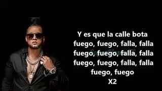 La Calle Bota Fuego - Letra - Bad Bunny Ft El Alfa (Fuego Letra) (Official Liryc Video)