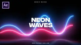 Glowing Neon Waves in After Effects with Saber (Free Plugin)