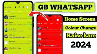 Gb Whatsapp Home Screen Colour Change Kaise Kare || Background Colour Change Gb Whatsapp