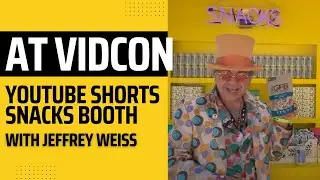 Ringmaster Jeffrey at VidCon 2022 at YouTube Shorts Snack Bar