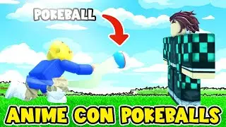 ROBLOX pero CAPTURAS HEROES de ANIME con POKEBALLS! - Anime Catching Simulator