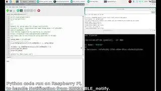 Python/Raspberry Pi handle Notification from ESP32 BLE_notify example