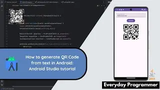 How to generate QR Code from Text in Android Studio Using Java | Android Studio Tutorial