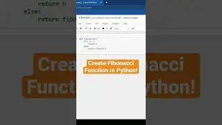 Create Fibonacci Function in Python! 