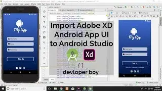 Import Adobe XD Android App UI  in Android Studio