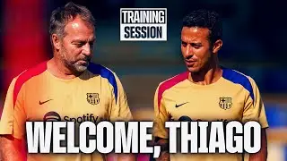 THIAGO WATCHES OVER THE DOUBLE TRAINING SESSION | FC Barcelona 🔵🔴