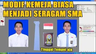 Hanya Memakai Kemeja Putih Polos, Begini Cara Edit Menjadi Seragam Sekolah SMA