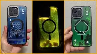 YOUNGKIT Playing Cards iPhone Case Unboxing | Luminous Quicksand Design & Unique Style