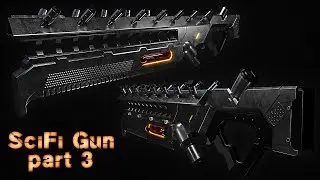 Shortutorials - Sci-Fi Gun modeling in Blender | part 3