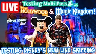 🔴Live: Trying Multi Pass at Hollywood Studios & Magic Kingdom! - Fireworks - Disney World Livestream