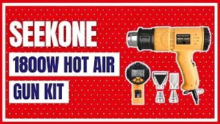 Heat Gun, SEEKONE 1800W Hot Air Gun Kit