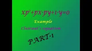 VTU Engineering Maths 2 Clairauts equation good example(PART-1)