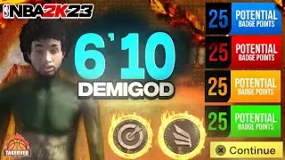 I REMADE MY 6'10 DEMIGOD IN NBA 2K23! HOF QUICK FIRST + HOF UNPLUCKABLE + CONTACT DUNKS!