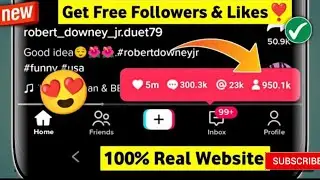 Get Tiktok Free Followers & Likes | Ulimited Likes | Free | 100% Real Website