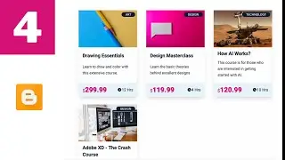 How To Add Responsive Course Cards To Your Blogger Website