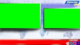 breaking news live  green screen frame  Chroma key 4K HIGH FR60