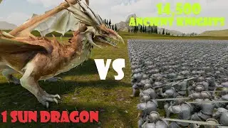 1 Sun Dragon vs 14,500 Ancient Knights | Ultimate Epic Battle Simulator 2