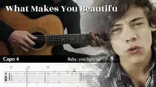 What Makes You Beautiful - One Direction - Fingerstyle Guitar TAB Chords