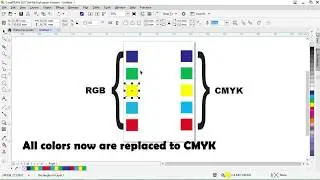 How to change RGB colors to CMYK in CorelDRAW in no time