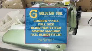 Product Showcase - Consew 1118-4 Blind Stitch Sewing Machine - Goldstartool.com - 800-868-4419