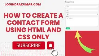 How to create simple contact form using html and css only #html #css #contact #form