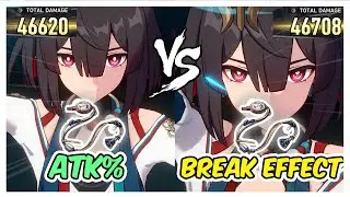 Xueyi Break Effect vs ATK% Rope Damage Comparison Honkai Star Rail Xueyi Guide