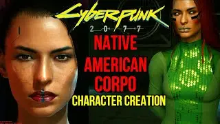 Cyberpunk 2077 (1.5 Update in pinned comment) Beautiful Native American Corpo Character Creation