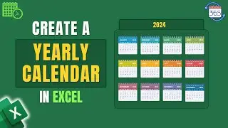 How to Create a Yearly Calendar in Excel