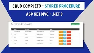 Projeto completo - CRUD utilizando STORED PROCEDURES | ASP NET MVC - ADO.NET