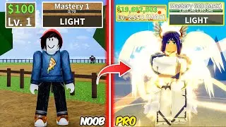 Beating Blox Fruits as Brunhilde! Lvl 0 to Max Lvl Full Angel v4 Noob to Pro in Blox Fruits!