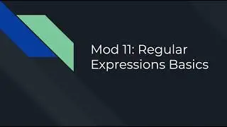 Linux: regular expression intro