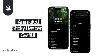 SwiftUI  | Animated Sticky Header |