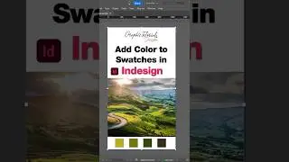 Add Color to Swatches in Indesign l #shorts