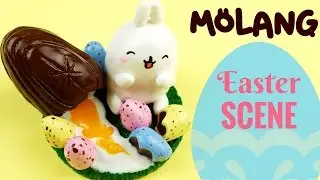 🐰DIY MOLANG Miniature Easter Environment-Polymer Clay Tutorial-Cadbury Egg