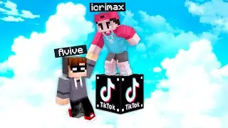 ÜBERLEBEN auf 1 TIKTOK LUCKY BLOCK in MINECRAFT! (mit iCrimax)