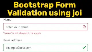 form validation in javascript - bootstrap 4 form validation