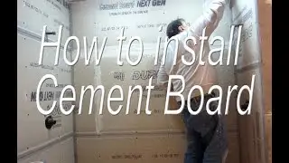 How to Install Cement board, all the steps needed form cutting and installing to waterproofing.