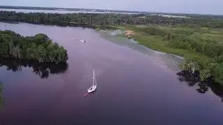sunset drone flight 2